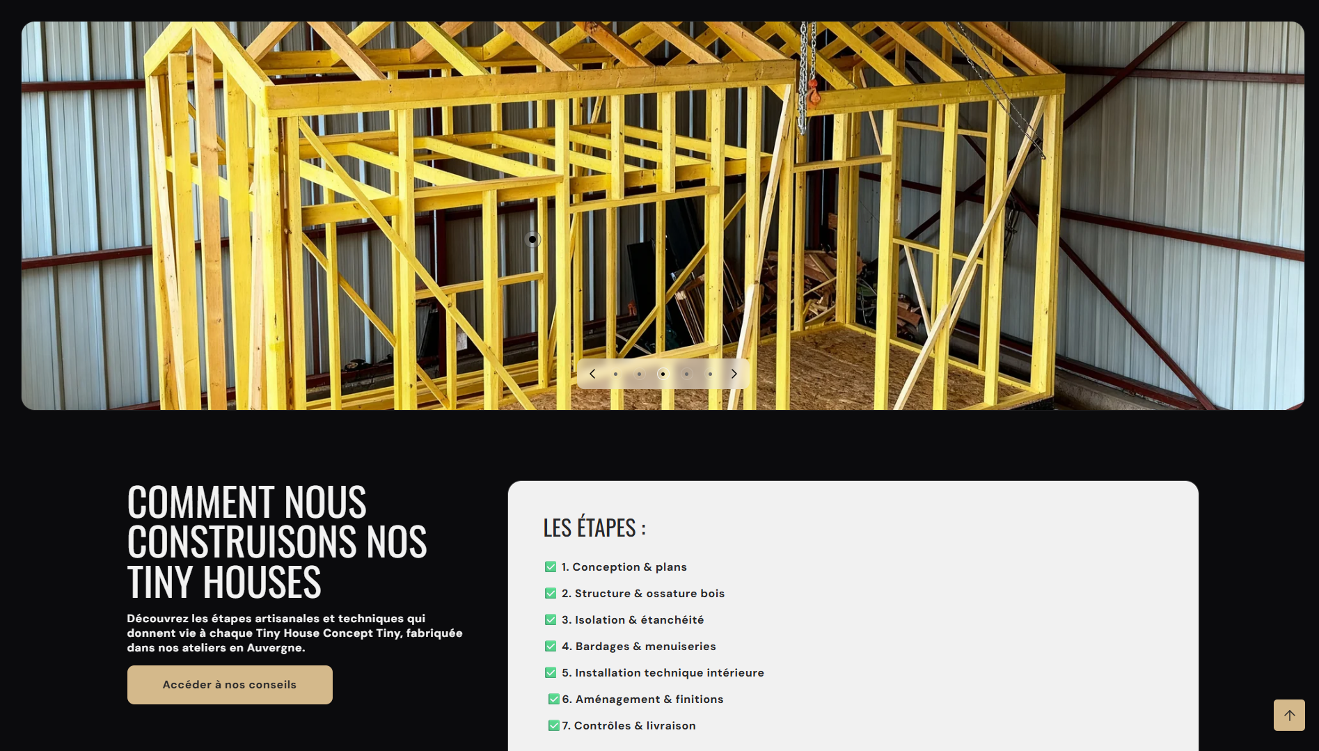 Section étapes de construction – AB Concept Auvergne